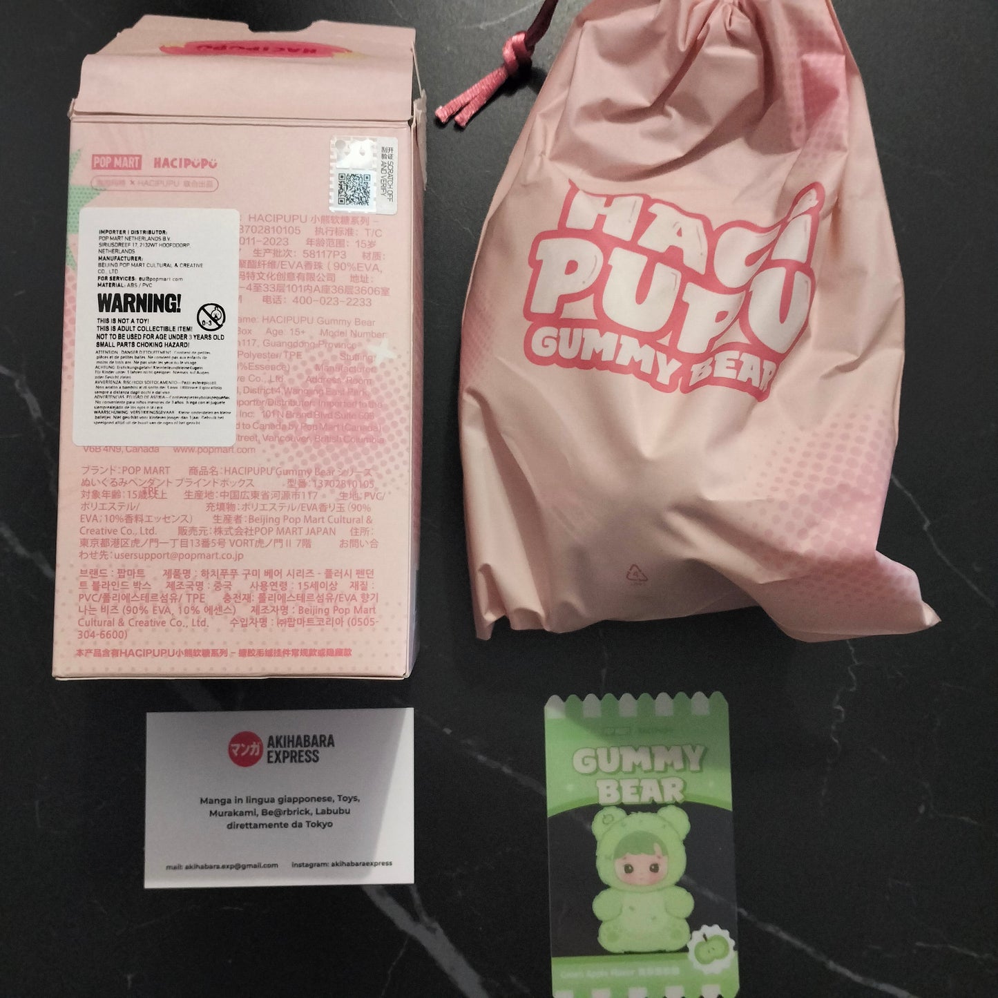 Pop Mart - Hacipupu Gummy Bear - Green Apple Flavor