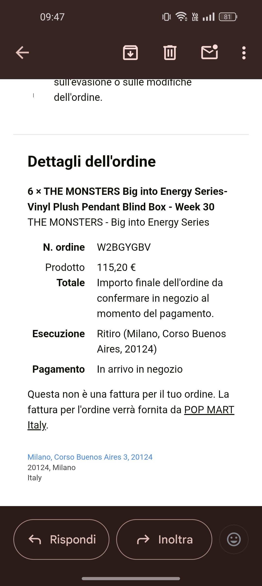 Pop Mart - Labubu Big Into Energy - Serenity - NUOVO NEW