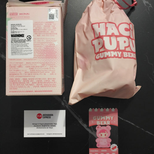 Pop Mart - Hacipupu Gummy Bear - Cherry Flavor - NUOVO NEW