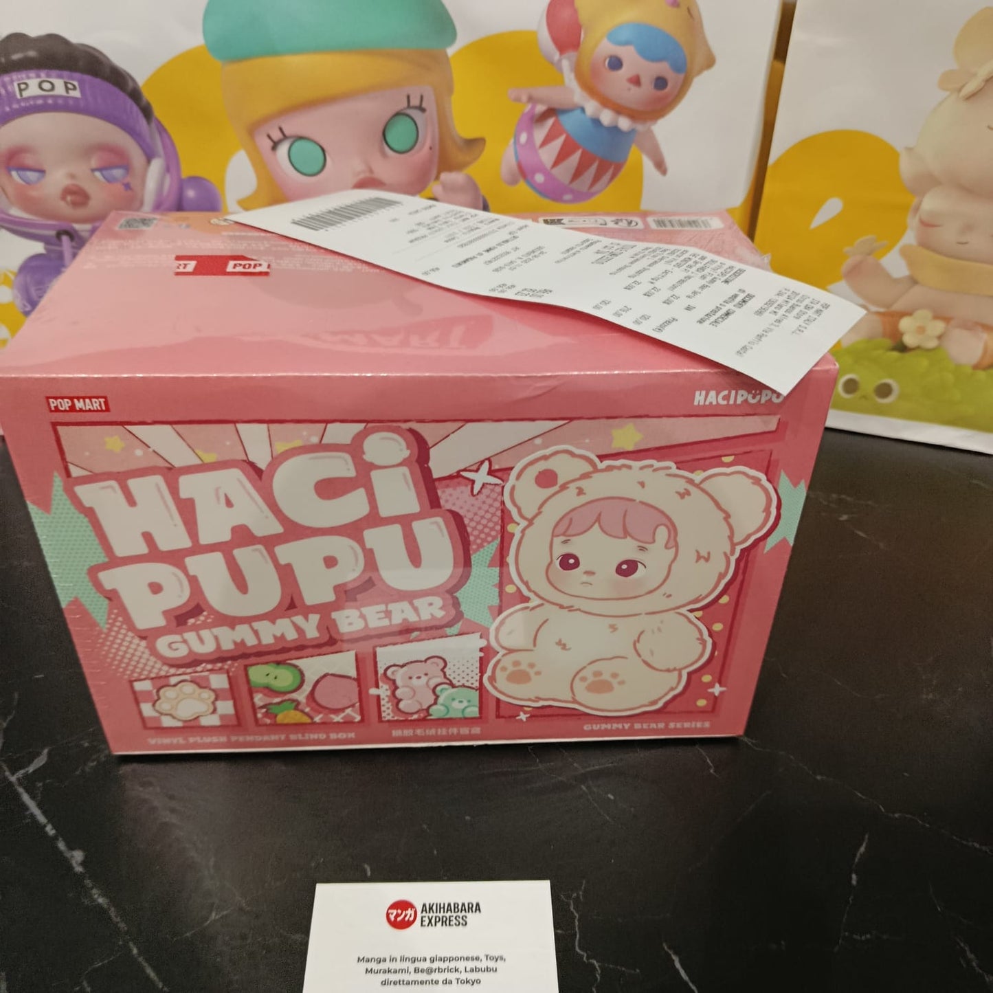 Pop Mart - Hacipupu Gummy Bear - Peach Flavor - NUOVO NEW
