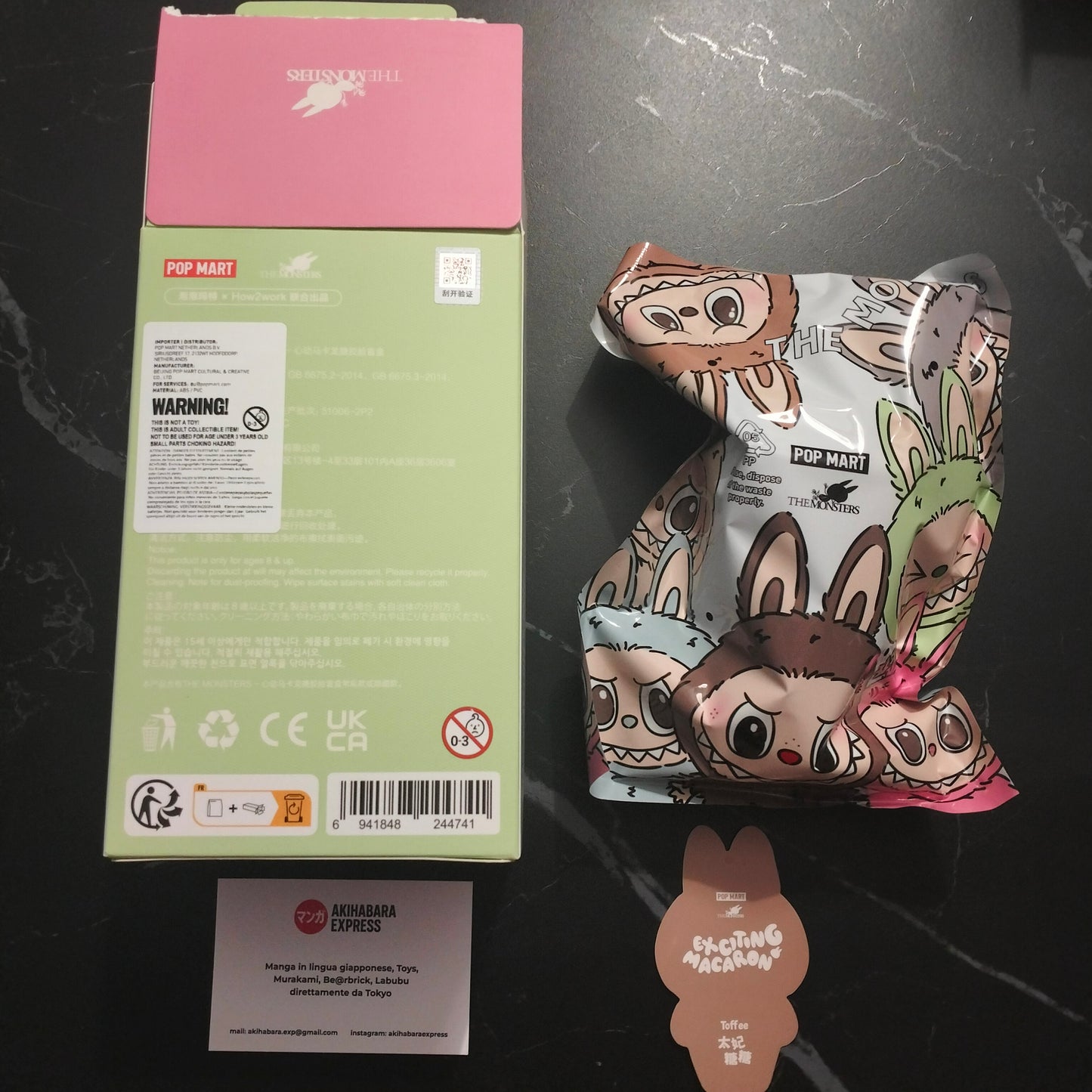 Pop Mart - Labubu Exciting Macaron - Toffee - NOUVEAU NOUVEAU